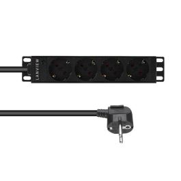 Lanview 10'' rack mount power strip, 2m, 13A with 4 x Schuko outlets Precio: 20.89000023. SKU: B1EPFJQL2S