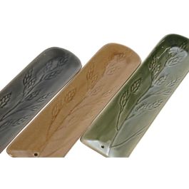 Quemador de esencias Home ESPRIT Gres 5,8 x 1,5 x 21,8 cm (3 Unidades)