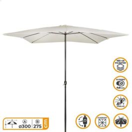 Parasol Aktive Crema Ø 4,8 cm 300 cm Aluminio Parasol Aktive Crema Ø 4,8 cm 300 cm Aluminio