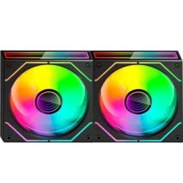Mars Gaming MF-3DPROX2 Pack 2 Ventiladores 120mm ARGB Infinity Mirror PWM Ultra-silenciosos FDB para PC Gaming