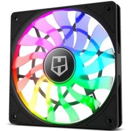 Nox NXHUMMERSLIMFAN Ventilador PC 120mm ARGB Slim Fan - Diseño Ultra Fino 15mm y Silencioso con Rodamiento Hidráulico