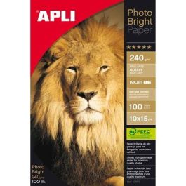 Apli Papel Fotográfico Photo Bright 10x15 cm 240 gr Brillo Paquete 100 Hojas para Inkjet Precio: 15.59000058. SKU: S8400754