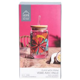 Vaso 450 Ml Con T Bambú Y Pajita Home Deco Factory Vaso 450 Ml Con T Bambú Y Pajita Home Deco Factory