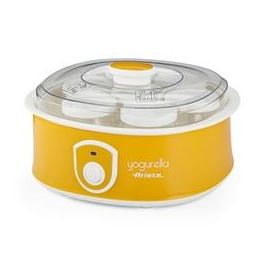 Ariete Yogurtera 617 - 7 Tarros, 1.3L, para Yogur Cremoso y Espeso, Múltiples Sabores