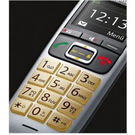 Gigaset E560 Teléfono Inalámbrico DECT/Analógico con Contestador, Agenda 150 Entradas, Negro/Plata