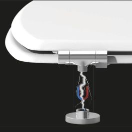 Gelco GEL3467937119118 Asiento de Inodoro con Cierre Suave Magnético - Blanco