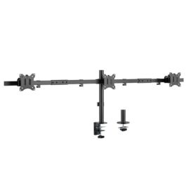 Equip Soporte Mesa Triple Vesa 17-32 Pulgadas, Ajuste Altura e Inclinación, Organización Cables