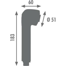 Edouard Rousseau AAABT83415 Rociador de Ducha ROUSSEAU Cromado de ABS con 2 Chorros y Función Anti-cal