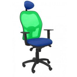 Silla Piqueras Y Crespo Jorquera Brazos Regulables Cabecero Fijo Mecanismo Sincro Con Regulador De Tension Respaldo De Malla Verde Y Asiento Tapizado Bali Azul Precio: 350.68999966. SKU: S5702854
