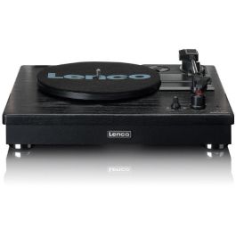 Lenco LS-101BK Tocadiscos de Tracción por Correa Negro con Bluetooth, Preamplificador Phono Integrado y Altavoces 20W