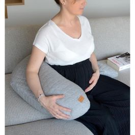 Beaba Big Flopsy Almohada de Lactancia y Maternidad, 170 cm XL, con Microperlas y Funda Extraíble, Gris Jaspeado Beaba Big Flopsy Almohada de Lactancia y Maternidad, 170 cm XL, con Microperlas y Funda Extraíble, Gris Jaspeado