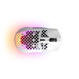 SteelSeries Aerox 3 Wireless Ratón Gaming Blanco (62608) - 18000 DPI, Bluetooth, RF Inalámbrico
