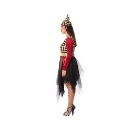 Disfraz Arlequin Rojo Adulto Mujer Adulto XXL