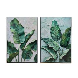 Cuadro Tropical DKD Home Decor Verde 3.5 x 120 x 80 cm (2 Unidades) Precio: 209.50000016. SKU: B139ZB6Y4W