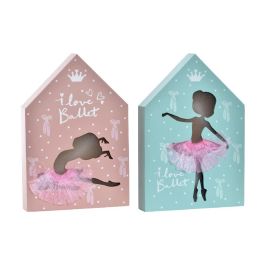 DKD Home Decor Decoración Luminosa Infantil Ballet Azul Rosa 25x17x3.5 cm Artesanal a Pilas (4 Unidades) Precio: 26.52078. SKU: B18XQFLR9L