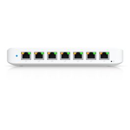 Ubiquiti Switch PoE Layer 2 con 8 Puertos RJ-45 GbE, 16 Gbps Capacidad de Conmutación, Diseño Compacto y Montaje Versátil