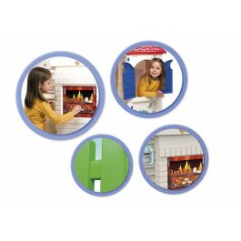 Chicos Casa Country Cottage para mascotas con puerta efecto madera 84x103x104 cm