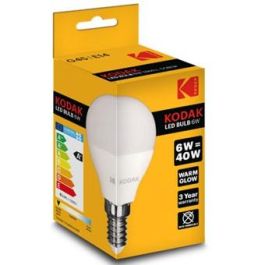 Kodak Bombilla LED Esférica G45, 6W 480 Lúmenes, 25.000 Horas, Luz Cálida