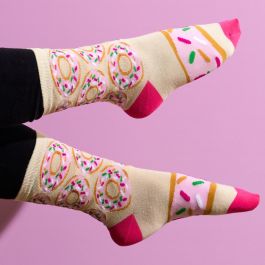 The Concept Factory Calcetines de Postre Surtidos (Donut, Cupcake) Talla 36-40