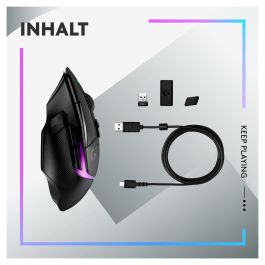 Logitech G502 X Plus Ratón Inalámbrico HERO 25K Negro