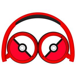 Redstring PK1000 Auriculares Kids Bluetooth Pokémon Poke Ball Rojo - Inalámbrico/Alámbrico, Circumaural, para Juego