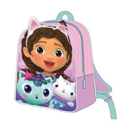 Mochila infantil 3D aplicaciones gabby´s dollhouse 22.0 x 27.0 x 1.0 cm