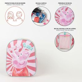 Mochila infantil 3D peppa pig 25.0 x 31.0 x 10.0 cm Mochila infantil 3D peppa pig 25.0 x 31.0 x 10.0 cm