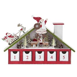 Calendario Adviento Navidad Fantasia DKD Home Decor Rojo Blanco 7 x 40 x 27 cm (2 Unidades) Calendario Adviento Navidad Fantasia DKD Home Decor Rojo Blanco 7 x 40 x 27 cm (2 Unidades)