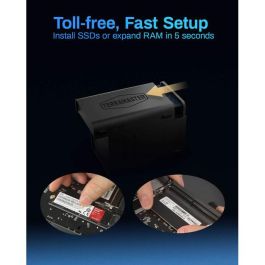 TerraMaster F4-424MAX NAS 10-Core CPU 16GB DDR5 Diskless NAS de Escritorio con Intel Core i5-1235U para 4 Bahías de Disco HDD/SSD