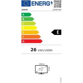 Xiaomi TV A 32" (81.3 cm) HD Smart TV con resolución 1366x768 Pixeles, Wifi, Ethernet y Sintonizador TDT2/Satélite Negro