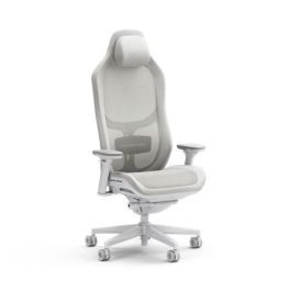 Fractal Design FD-CH-RE1M-02 Silla para videojuegos de PC Asiento acolchado Reposabrazos 4D Altura Ajustable Blanco