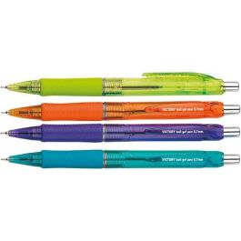 Boligrafo Centrum Retractil Victory Tinta Azul Colores Surtidos 12 unidades Precio: 5.68999959. SKU: B1CMPE243V