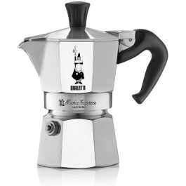 Bialetti Moka Express Cafetera Italiana de Aluminio Color Plata para 2 Tazas
