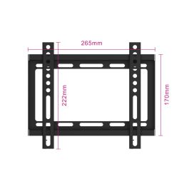Ewent Soporte Pared EW1501 para TV 23-42 Pulgadas, VESA 50x50-200x200, Ultra Delgado 19.5mm