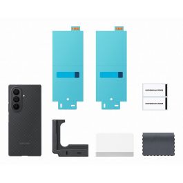 Samsung EF-XF966SBEGWW Funda Carbon Shield para Galaxy Fold7, Silicona, Negro – Protectora y Fácil Aplicación