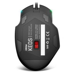 Krom Keos Ratón Gaming USB Óptico 6400 DPI Ergonómico Iluminación RGB