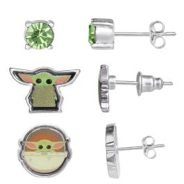 PEERS HARDY Set 3 Pares Pendientes Baby Yoda Star Wars Grogu El Niño