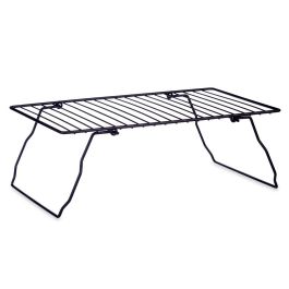Soporte Negro Metal Estantería Plegable Kinvara 37x23.5x3.5 cm (8 Unidades) Soporte Negro Metal Estantería Plegable Kinvara 37x23.5x3.5 cm (8 Unidades)