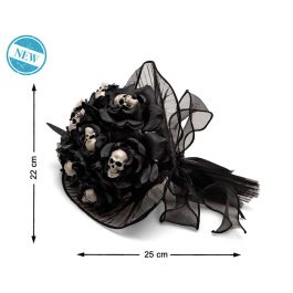 Decoración para Halloween 22 x 22 x 25 cm Negro Calaveras