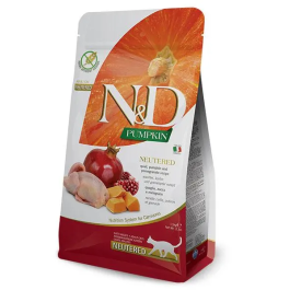 Farmina N&D Alimento para Gatos Adultos Esterilizados con Codorniz y Calabaza 5 kg Precio: 50.50892. SKU: B18AMWK7ES