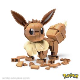 Mega Construx Hdl84 - Conjunto de Construcción Coleccionable Pokémon Eevee, Figura Armable con 228 Piezas y 10cm Altura para Niños +7 Años