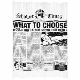 Gelco Gazette Cortina de Ducha PEVA Negra 180x200 cm Precio: 24.50000014. SKU: S7137040