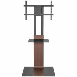 AISENS FT86TSE-401 Soporte de Suelo TV/Monitor 37-86" VESA 600x400mm 50kg con Bandeja DVD Negro/Marrón