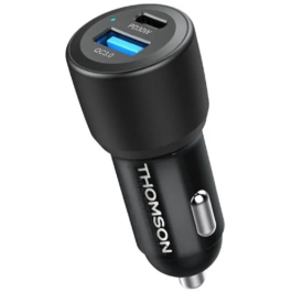 Thomson THO3513767410106 Cargador de Coche 60W, Tecnología GaN Nueva Generación, USB-C PD 30W + USB-A QC 3.0 30W Precio: 26.49999946. SKU: B19TKED2JK