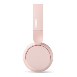 Philips Auriculares Inalámbricos TAH4209PK/00 Bluetooth Rosas con Micrófono y 55 Horas de Batería