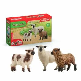 Figura trío de ovejas, para niños a partir de 3 años, 5 x 19 x 11 cm - schleich 42660 FARM WORLD