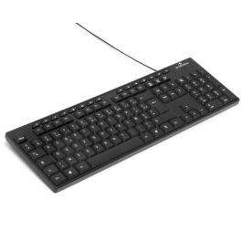 Bluestork THE3760162064902 Teclado MEDIA OFFICE, con Cable, Azerty, Compatible con Windows, Negro