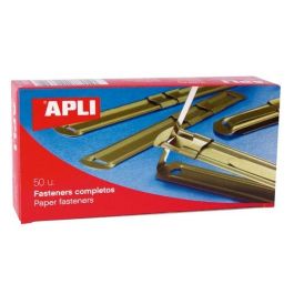 Apli Fasteners Metálicos Completo Dorado 50 unidades Precio: 3.95000023. SKU: BIX11831