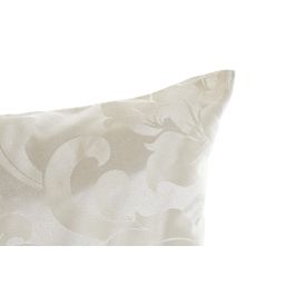 DKD Home Decor Cojín Tradicional de poliéster beige con cremallera 30 x 50 cm