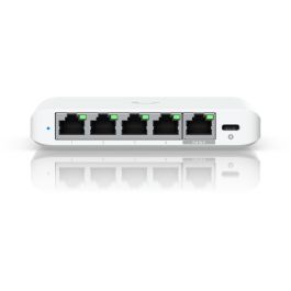 Ubiquiti USW-Flex-2.5G-5 - Switch Gestionado UniFi Flex Mini, 5 Puertos 2.5G Ethernet, PoE, Escritorio
